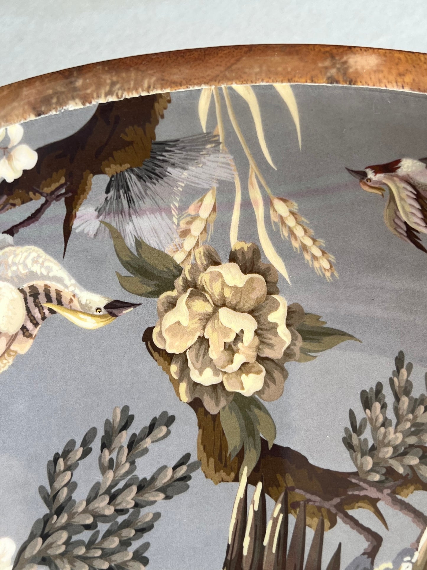 SALE Large Peacock Grey Bowl (B GRADE) 50# discount