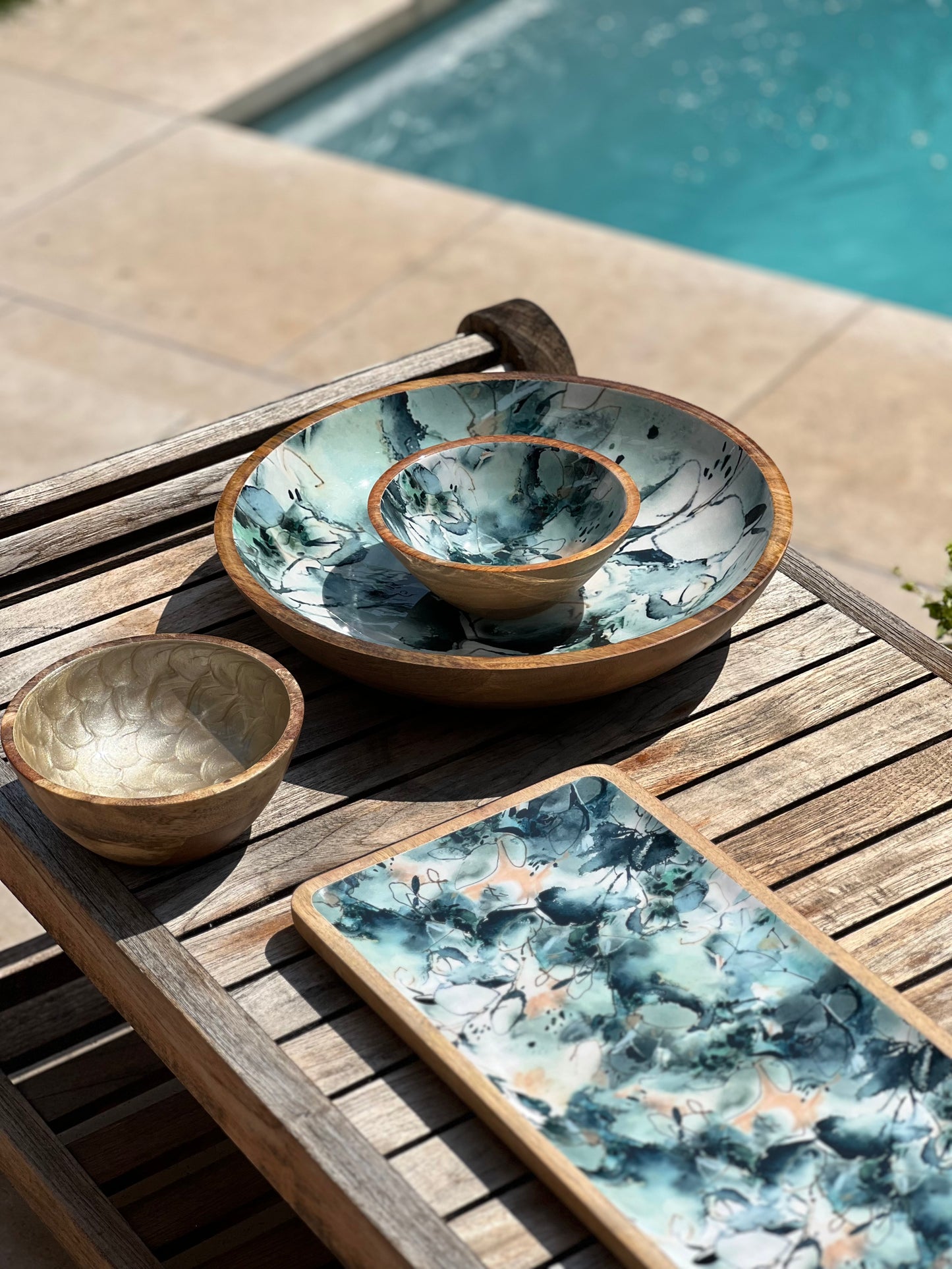 Blue Marble Platter