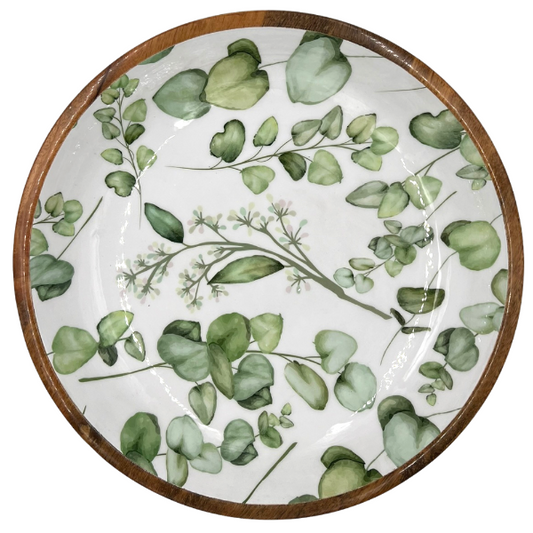 Large Green Leaves Bowl