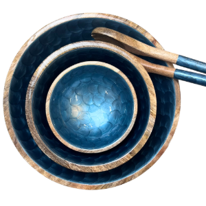 Medium Bowl in Royal Blue Pearl (25cm)