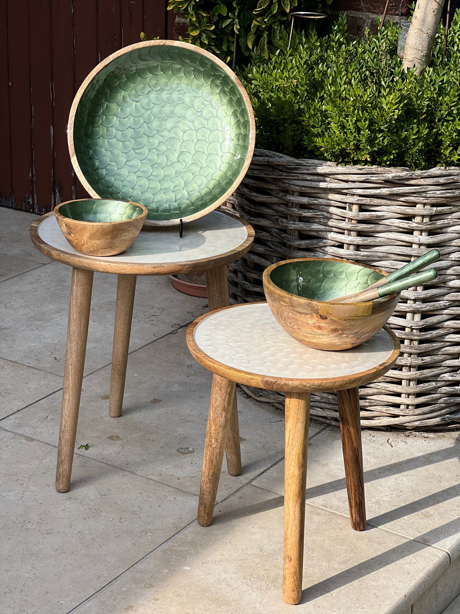 Olive Green Pearl (hand painted)