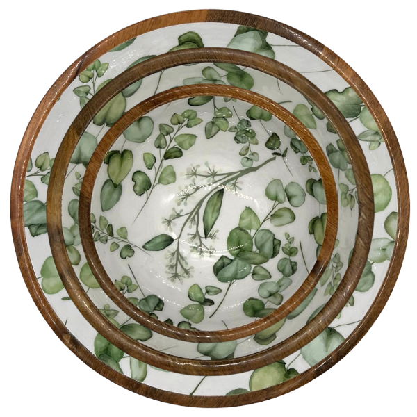 Green Leaves Salad Servers