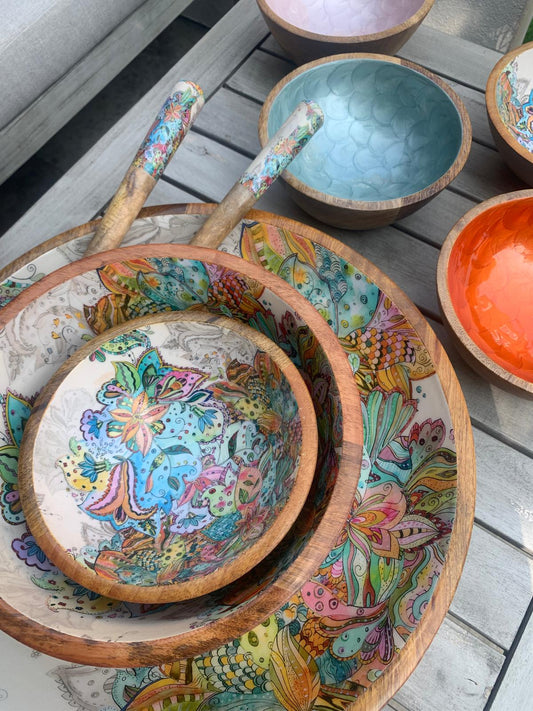Large 'Flower Power Paisley' Bowl