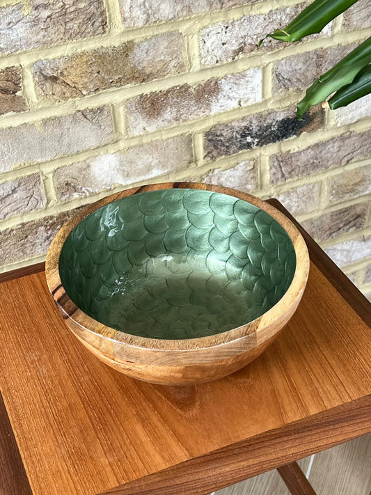 Medium Bowl in Olive Green (25cm)