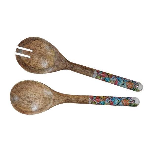 Flower Power Paisley Salad Servers