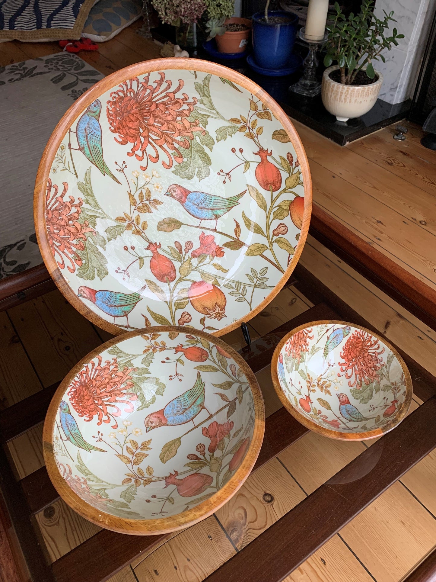 Small Orange Bird Bowl