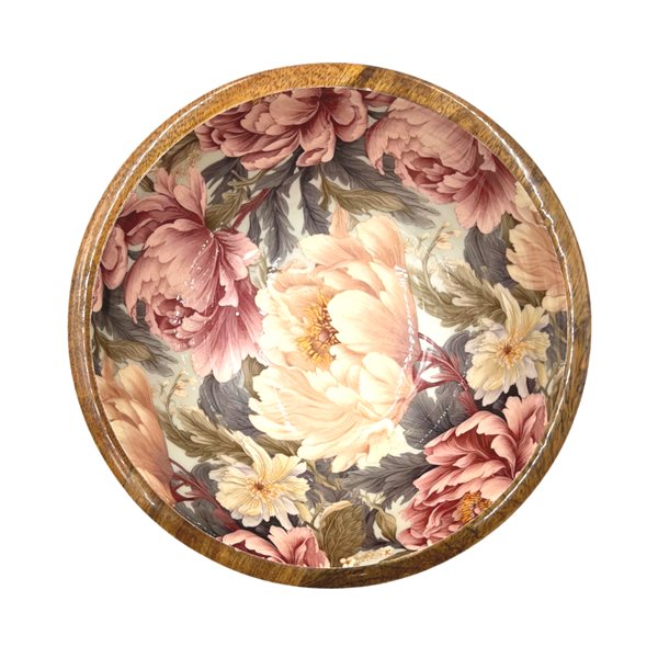 Medium Dusty Pink Peonies Bowl